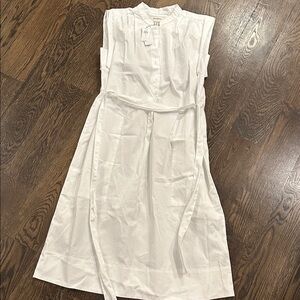 Elegant White Sleeveless Dress by banana republic NWT